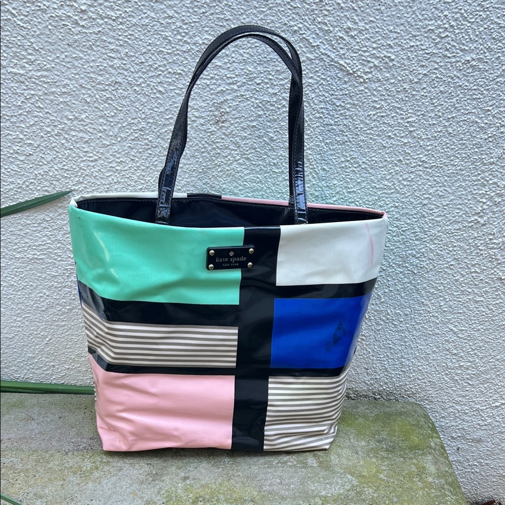 Kate Spade Multicolor Patchwork Tote NWT